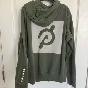 Peloton Green Zip Up Sweater